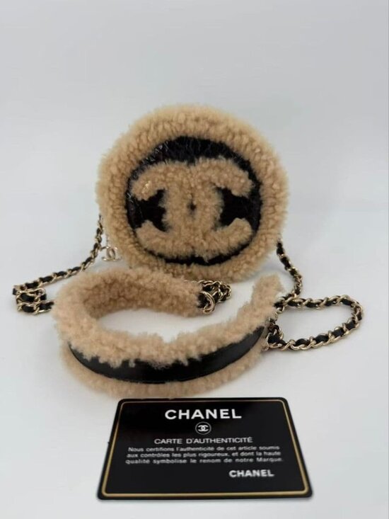 Chanel Handbags - Chanel Teddy Shearling Round Bag